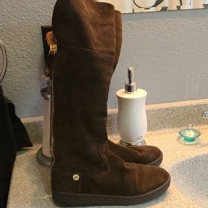 Michael Kors knee high boots, brown, sz 6